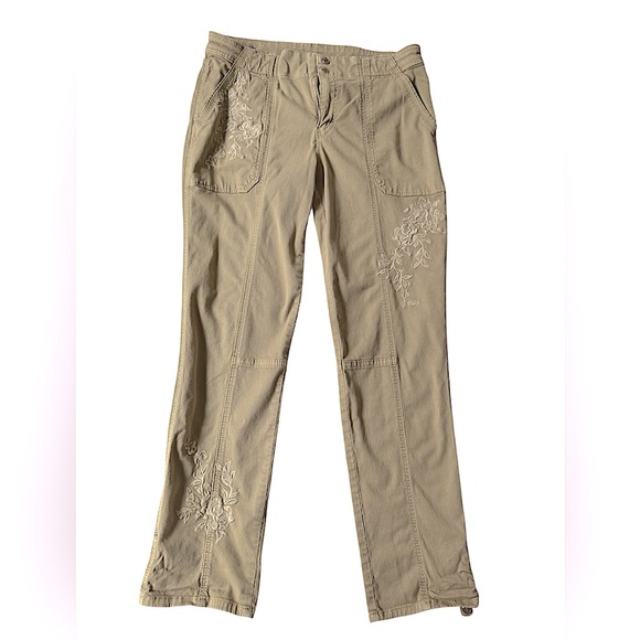 White House Black Market Mid-Rise Pret-a-Pedi Crop Embroidered Pants 6 - Picture 13 of 15